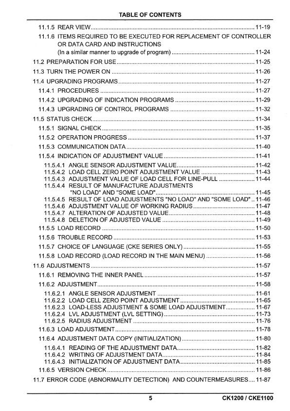 PDF - Kobelco Crawler Crane - CK1200 CKE1100 - Shop Manual - Workshop Service Repair Manual