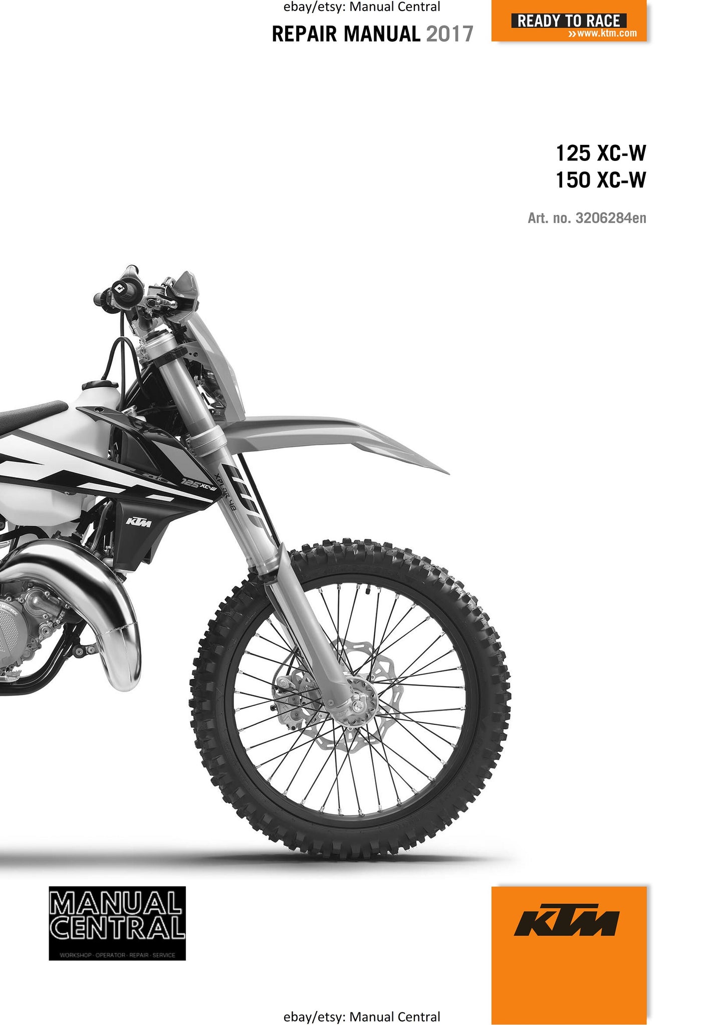 KTM 2017 - 125 150 XC-W - Service Workshop Repair Manual
