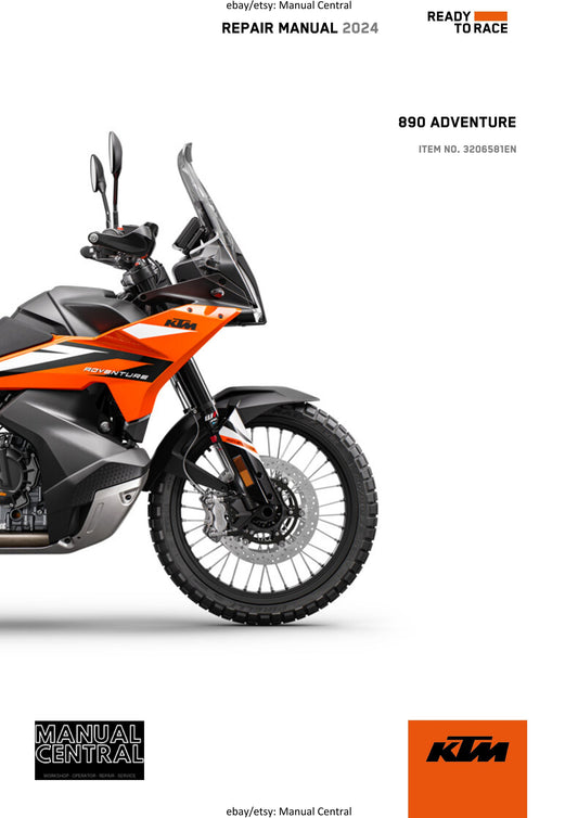 KTM 2024 - 890 Adventure - Service Workshop Repair Manual