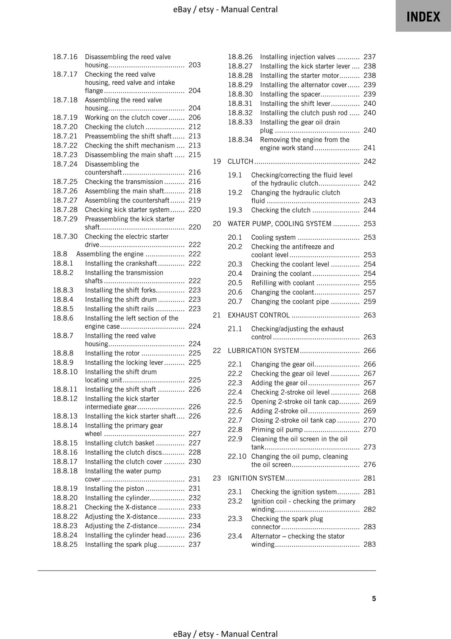 KTM 2023 - 150 Exc Xc-w - Service Workshop Repair Manual