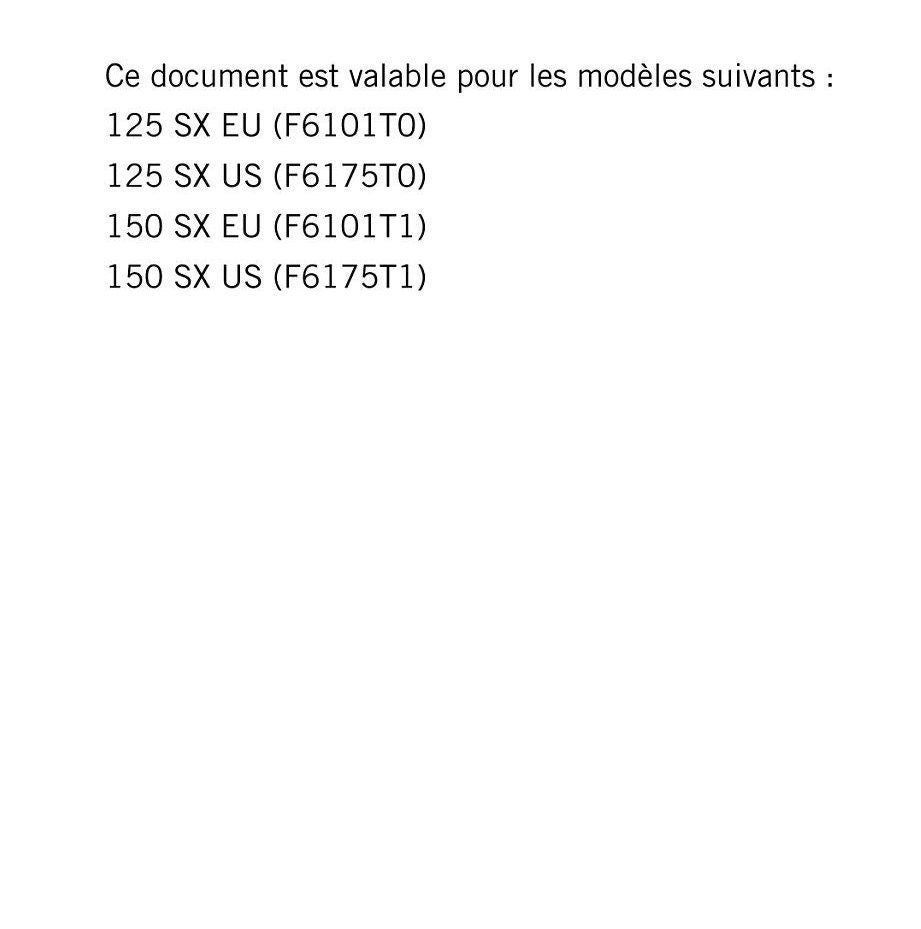 French Language - Ktm 2020 - 125 150 SX - Manuel De Reparation -  Service Workshop Repair Manual