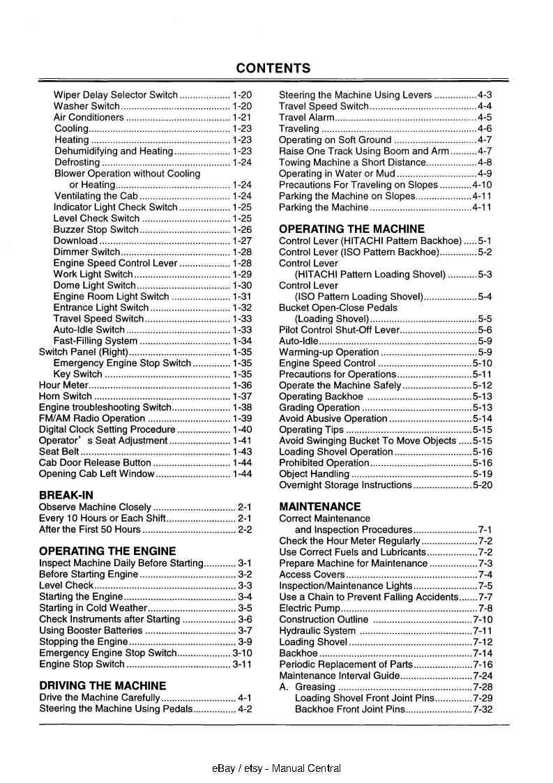 Hitachi EX5500-5 Operators Manual - Hydraulic Excavator