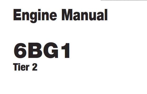 Hitachi 6BG1 tier 2 Engine Manual - Service Workshop