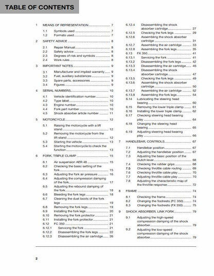 Husqvarna 2019 - FC FX 350 - Workshop Service Repair Manual