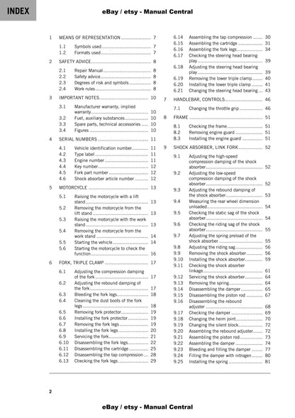 KTM 2022 - 690 Enduro R US - Service Workshop Repair Manual