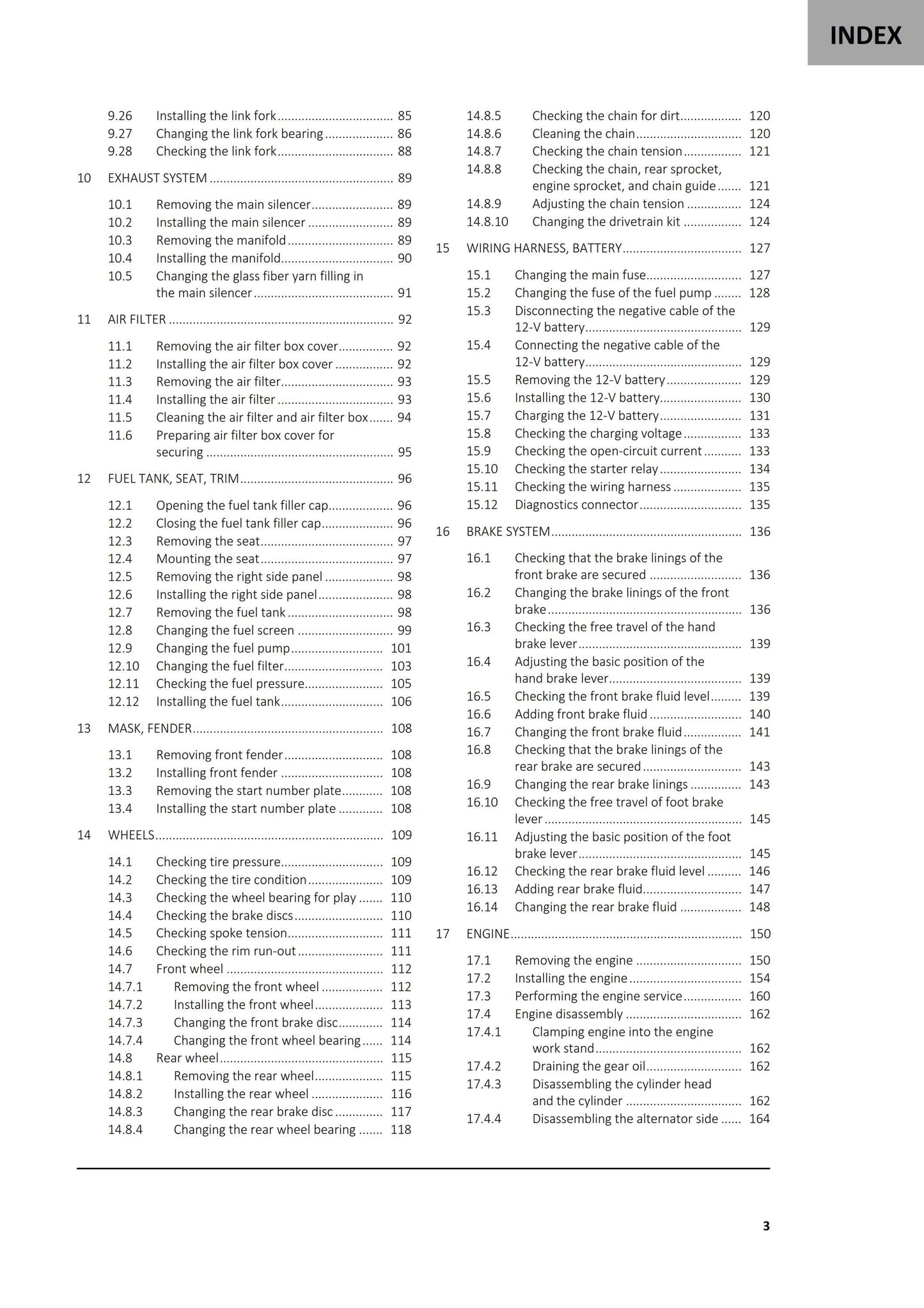 GasGas 2024 - MC 124 - Service Workshop Repair Manual