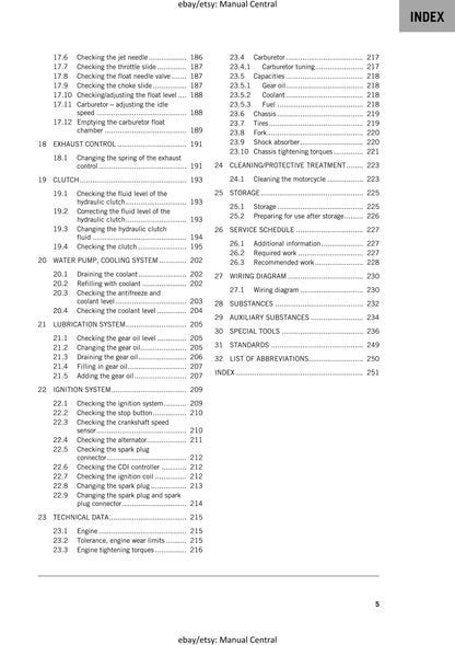 PDF - KTM 2020 - 65 Sx - Service Workshop Repair Manual