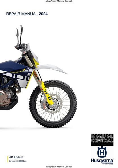 Husqvarna 2024 - 701 Enduro US Edition - Service Workshop Repair Manual