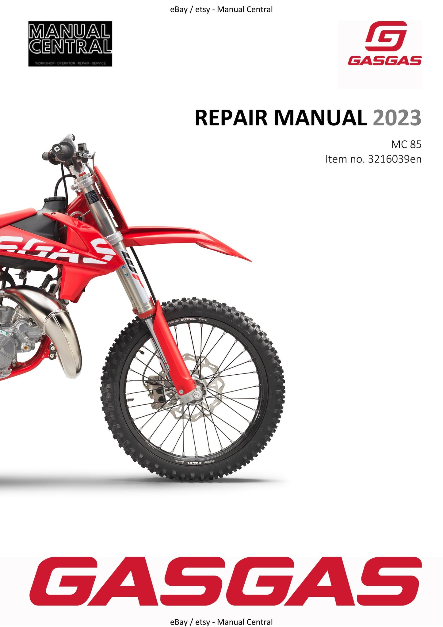 GasGas 2023 - MC 85 - Service Workshop Repair Manual
