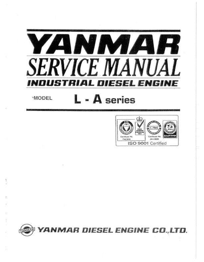 Yanmar Industrial Diesel Engine - L40AE L48AE L70AE L75AE L90AE L100AE Service Workshop Repair manual