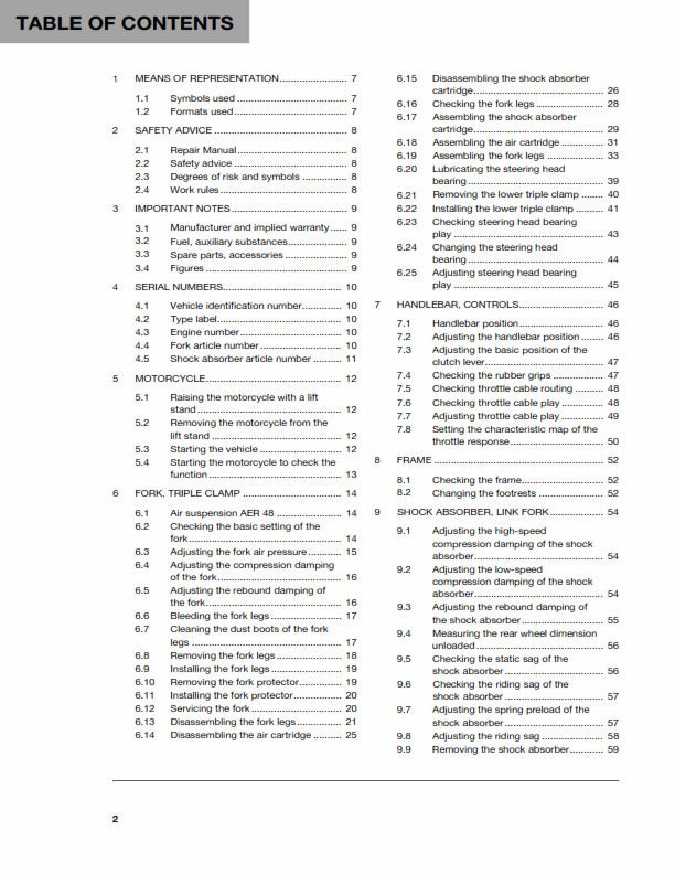 Husqvarna 2018 - FC 250 - Workshop Service Repair Manual