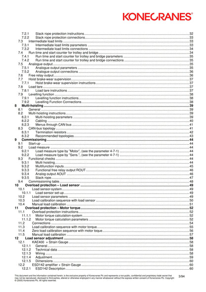 Konecranes - Hoist Control Device - Workshop Service Repair Manual