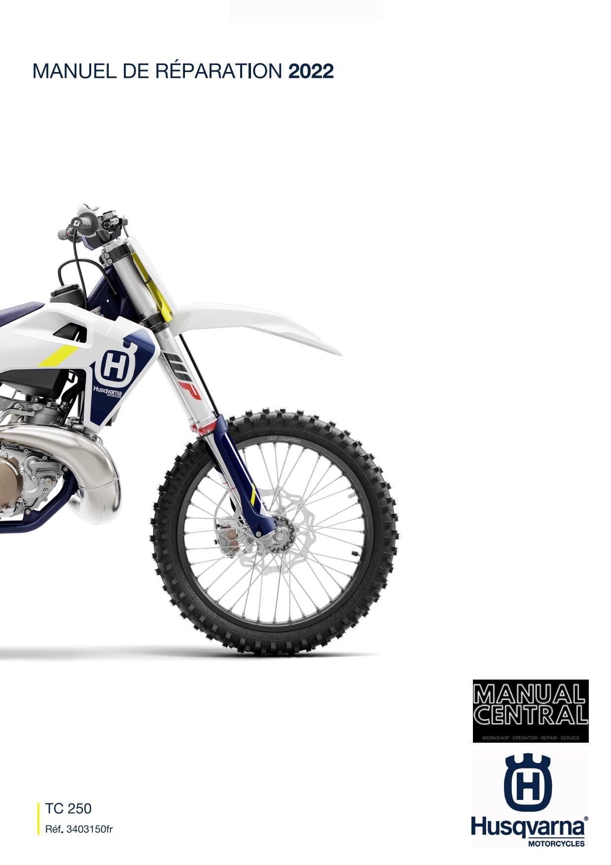 French Language - Husqvarna 2022 - TC 250 - Manuel De Reparation