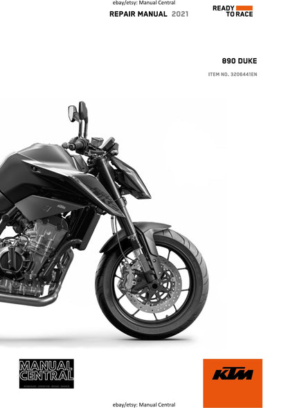 KTM 2021 - 890 Duke & L - Service Workshop Repair Manual