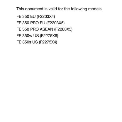 Husqvarna 2024 - FE 350 PRO 350w 350s - Service Workshop Repair Manual