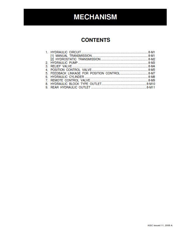 Kubota Tractor - B1710 B2110 B2410 B2710 - Workshop Service Repair Manual - 2006 Edition