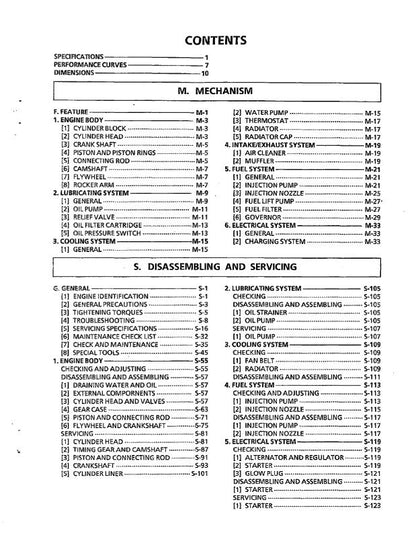 Kubota Diesel Engine - 70mm Stroke Series - Workshop Service Repair Manual