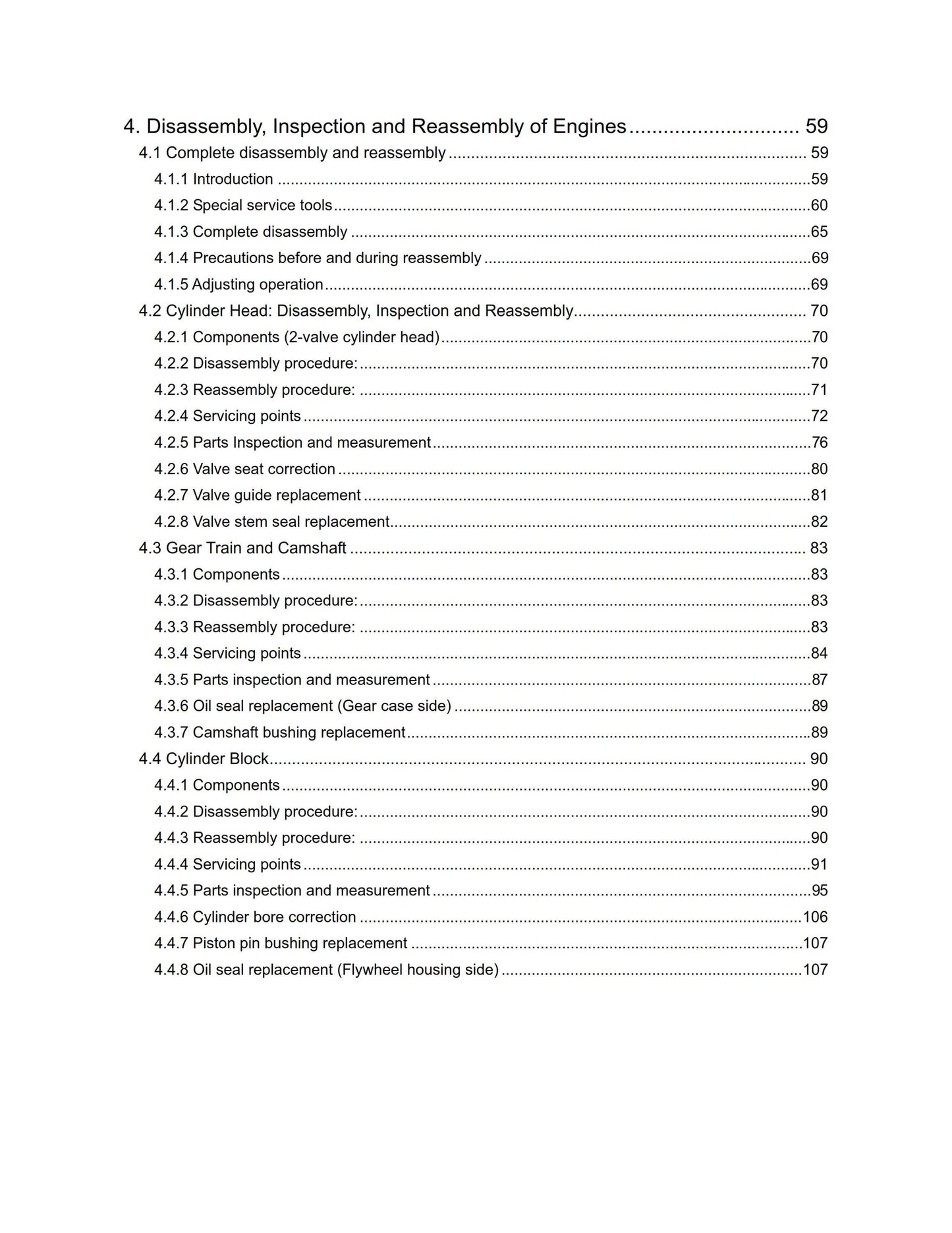 Yanmar Industrial Diesel Engine -  3TNV 4TNV Series - Service Repair Workshop Manual