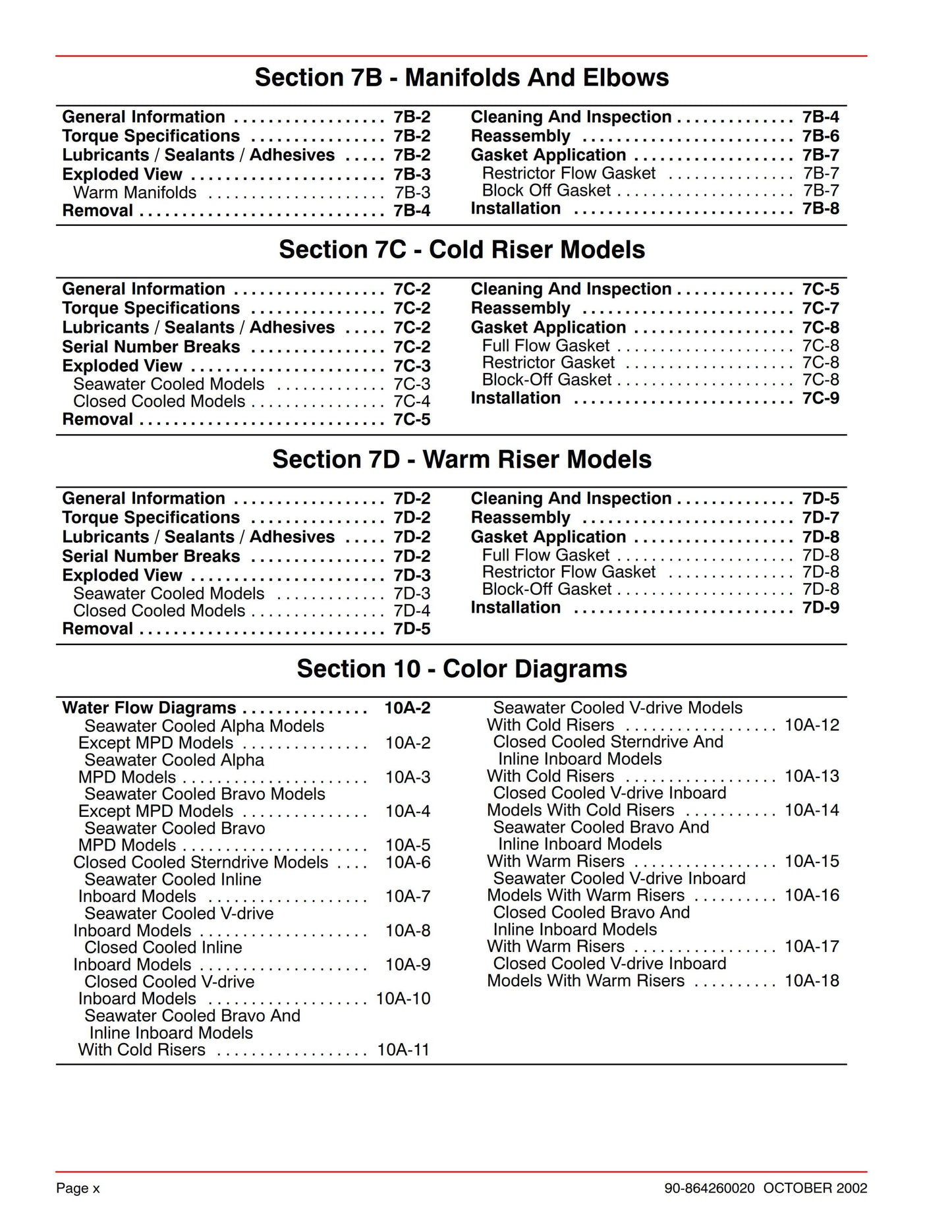 Mercury Mercruiser Service Manual 37- Marine Engines Dry Joints