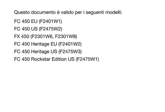 Italian Language - Husqvarna 2023 - Fx Fc 450 Heritage Rockstar Edition - Manuele Di Riparazione -  Service Workshop Repair Manual