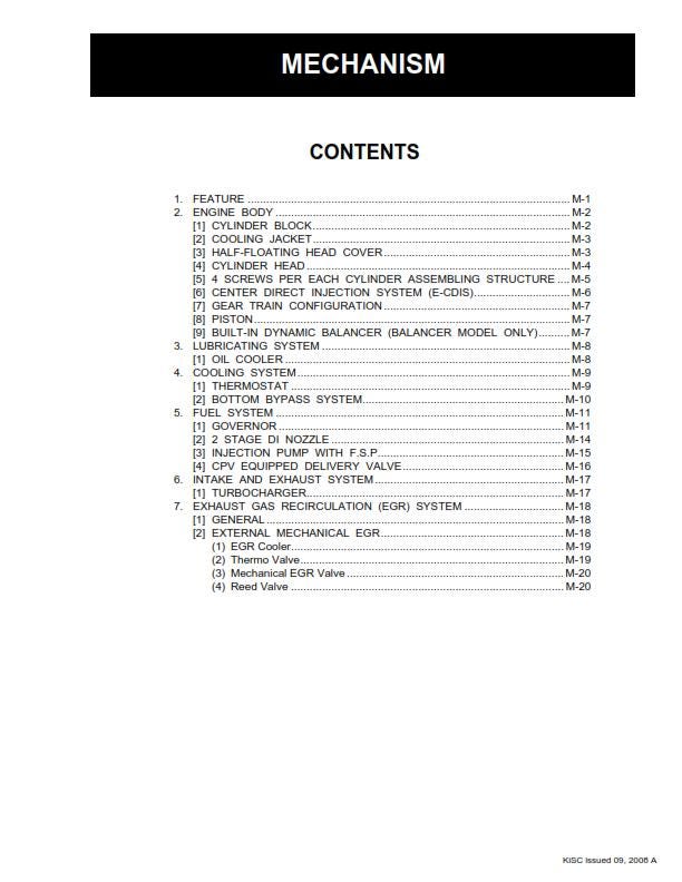 Kubota Diesel Engine - 07-E3B Series - V26007 V3007 V3307 - Workshop Service Repair Manual