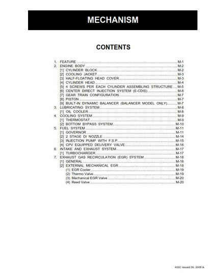 Kubota Diesel Engine - 07-E3B Series - V26007 V3007 V3307 - Workshop Service Repair Manual