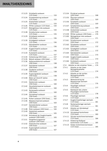 German Language - KTM 2016 - 125 200 Duke - Reparaturanleitung - Service Workshop Repair Manual