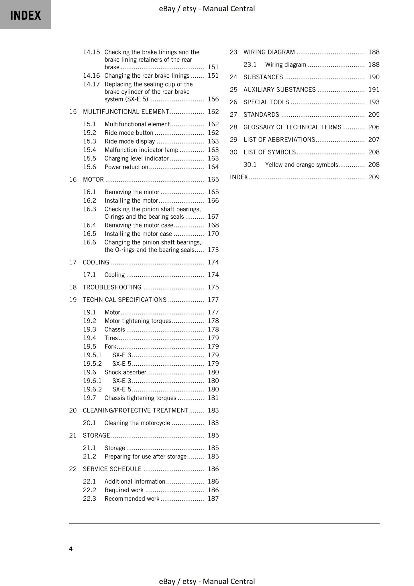 KTM 2023 - SX-E 3 5 - Service Workshop Repair Manual