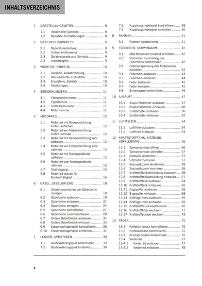 German Language - KTM 2016 - 125 200 Duke - Reparaturanleitung - Service Workshop Repair Manual