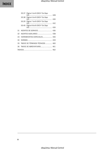 PDF - Spanish Language - KTM 2017 - 450 500 Exc-f Six Days - Manual de Reparacion