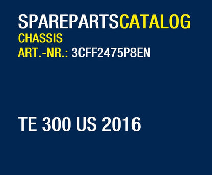 Husqvarna 2016 TE 300 US- Parts Manual Catalog