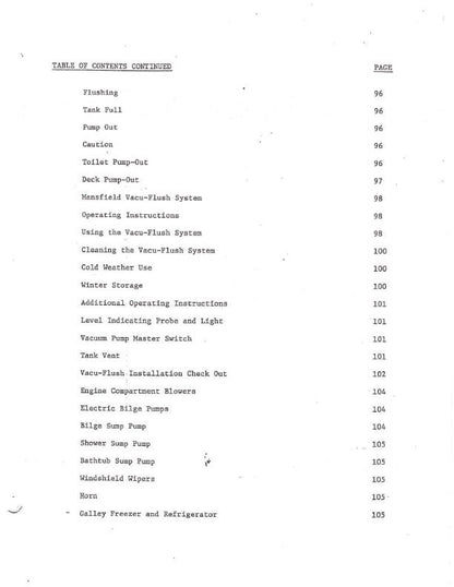 Bertram 46 yacht - Owners Manual