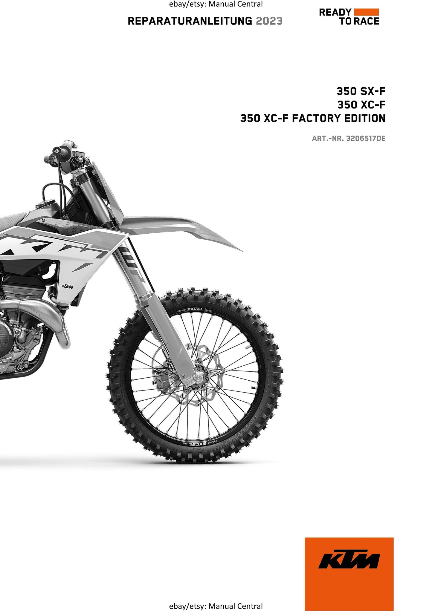 PDF - German Language - KTM 2023 - 350 Sx-f Xc-f Factory Edition - Reparaturanleitung - Service Workshop Repair Manual