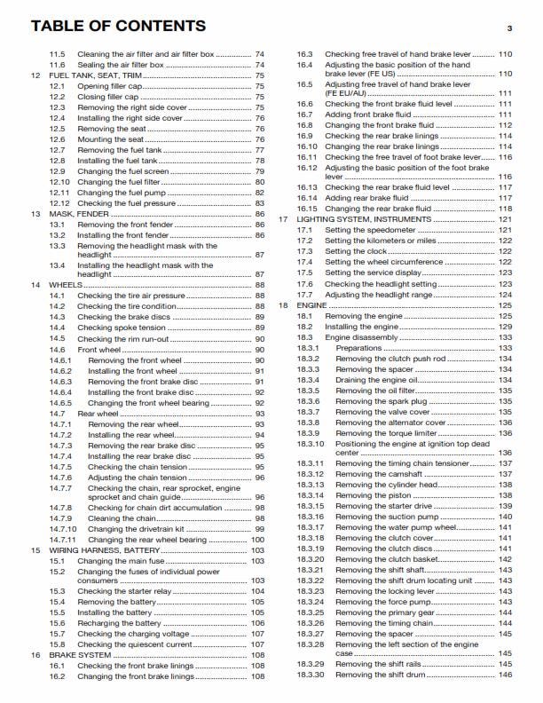 Husqvarna 2015 - FE 250 - Service Workshop Repair Manual