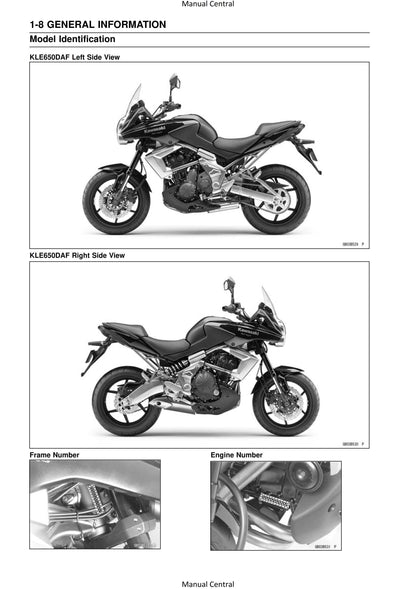 Kawasaki Versys ABS - 2010 2011 - KLE650CAF KLE650DAF KLE650CBF KLE650DBF Workshop Service Repair Manual