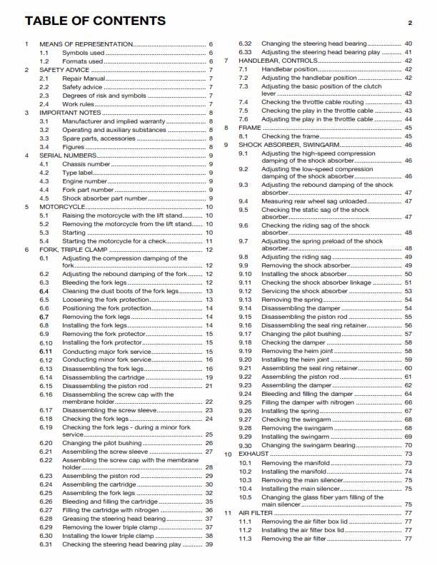 Husqvarna 2014 - FC 350 - Service Workshop Repair Manual