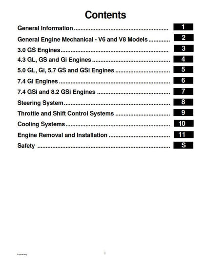 Volvo Penta Engine Components - Workshop Service Repair - 30GSMEFS 30GSPEFS 43GLPEFS 43GiPEFS 50GLPEFS 50GiPEFS 57GSPEFS 57GSiPEFS 74GiPEFS