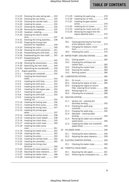 KTM 2018 - 350 SX-F XC-F - Service Workshop Repair Manual