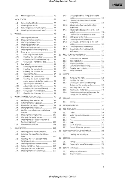 GasGas 2022 -MC-E 5 - Service Workshop Repair Manual