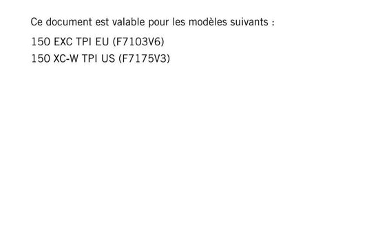 French Language - Ktm 2022 - 150 EXC XC-W Tpi - Manuel De Reparation -  Service Workshop Repair Manual