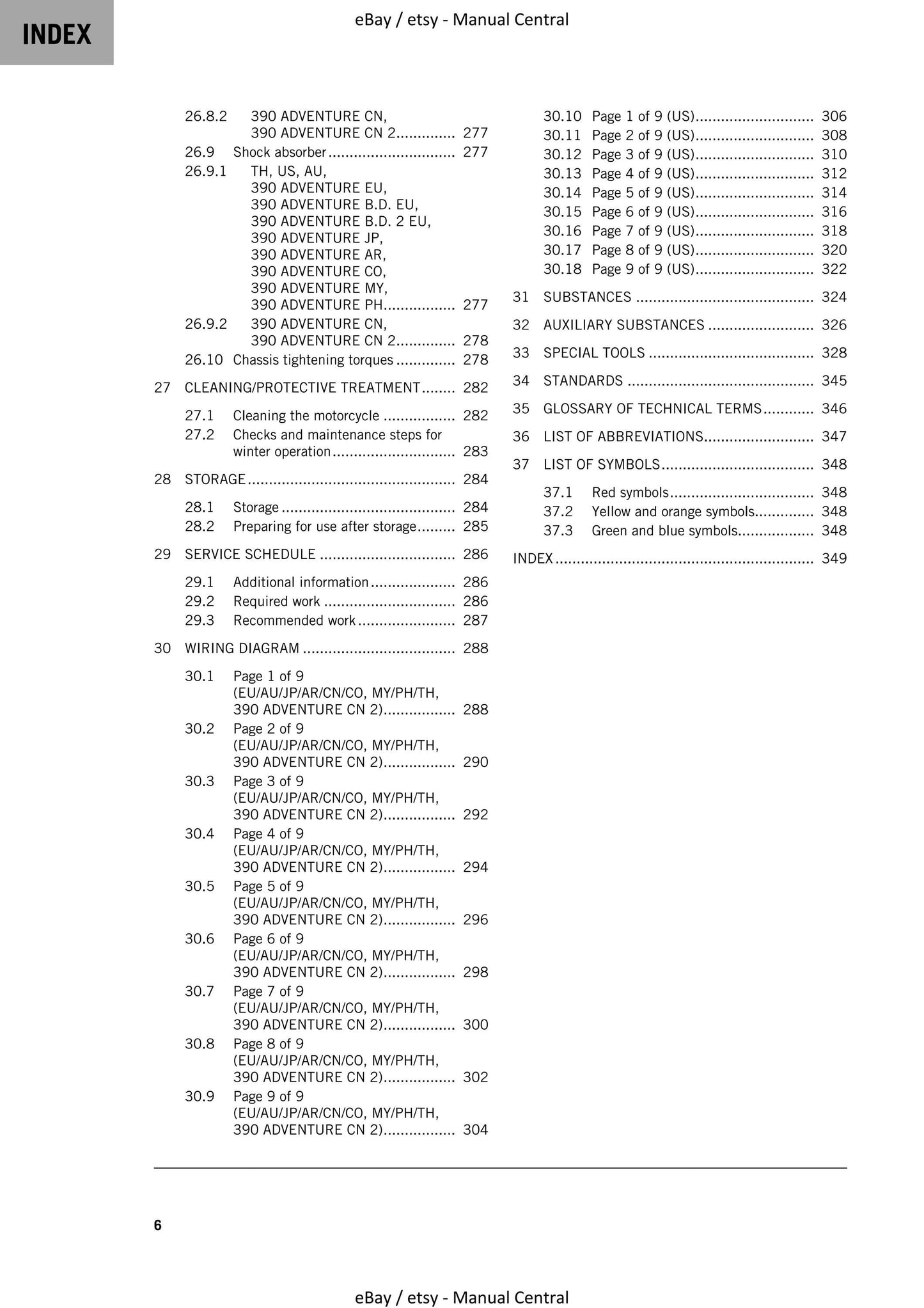 KTM 2021 - 390 Adventure - Service Workshop Repair Manual