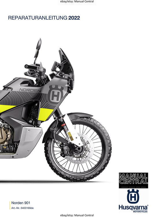 German Language - Husqvarna 2022 - Norden 901 - Reparaturanleitung