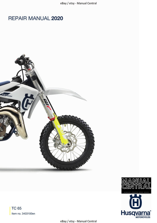 Husqvarna 2020 - TC 65 - Workshop Service Repair Manual