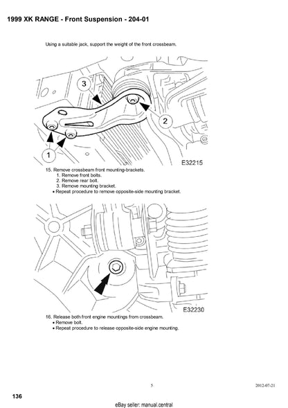 Jaguar XK8 4.0L & Supercharger - 1997 1998 1999 2000 2001 2002 2003 Service Workshop Repair Manual