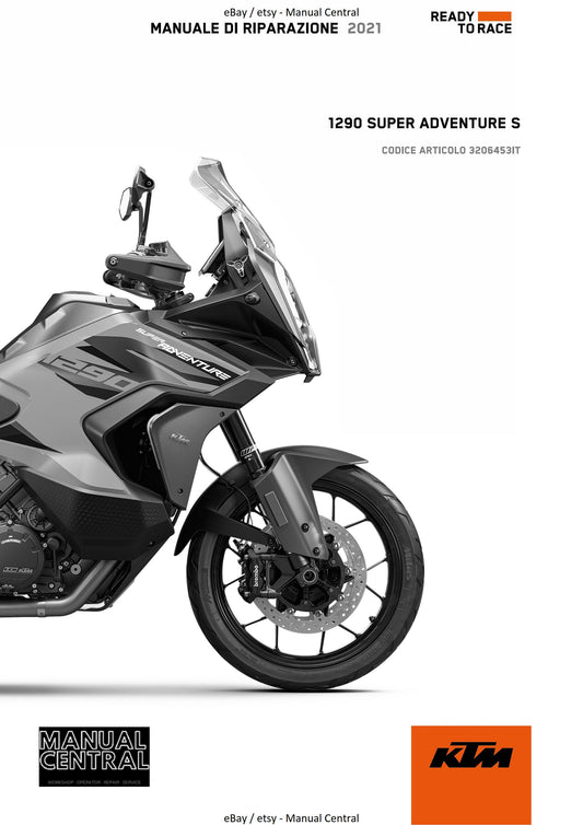 Italian Language - 2021 KTM 1290 Super Adventure S - Manuale Di Riparazione