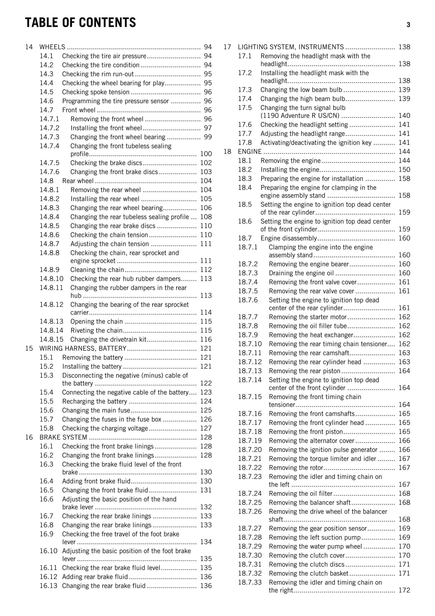 KTM 2014 - 1190 Adventure R - Service Workshop Repair Manual