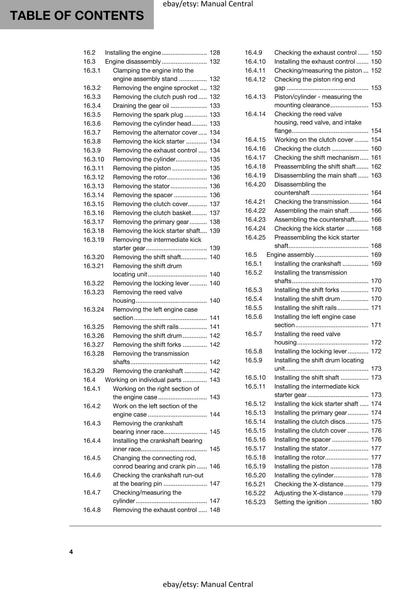 Husqvarna 2017 - TC 85 17/14 19/16 - Service Workshop Repair Manual