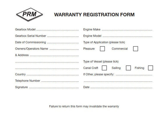 PRM - 80 90 120 150 260 500 750 1000 1500 1750 - Owners Handbook