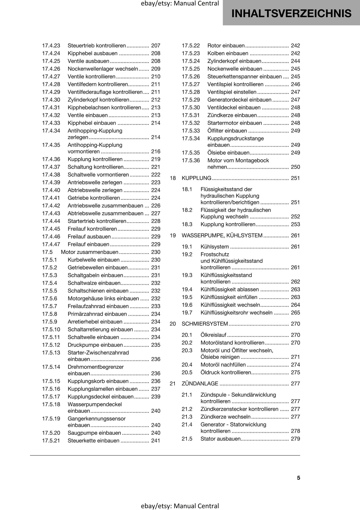 German Language - Husqvarna 2022 - FS 450 - Reparaturanleitung