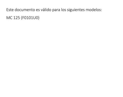 Spanish Language - Gasgas 2021 - MC 125 - Manual de Reparacion